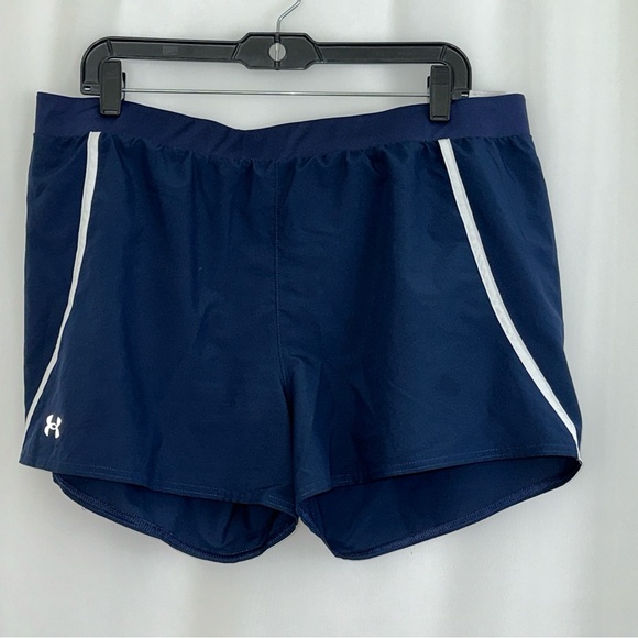 Women’s Under Armour Blue Loose Running Shorts Size XL - Picture 1 of 4